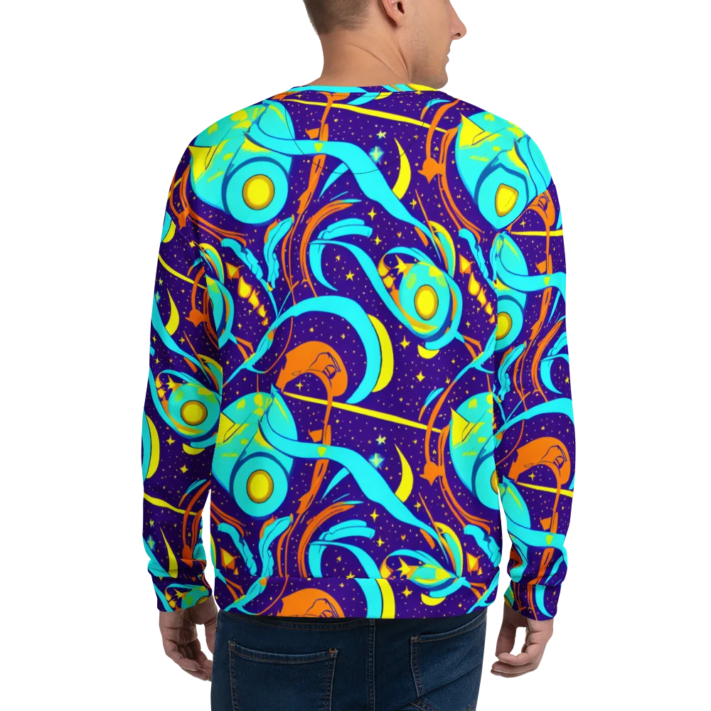 Stellar Swirl on Sweatshirt — Back