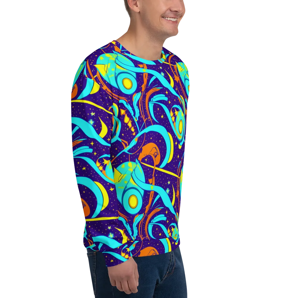 Stellar Swirl on Sweatshirt — Right Front