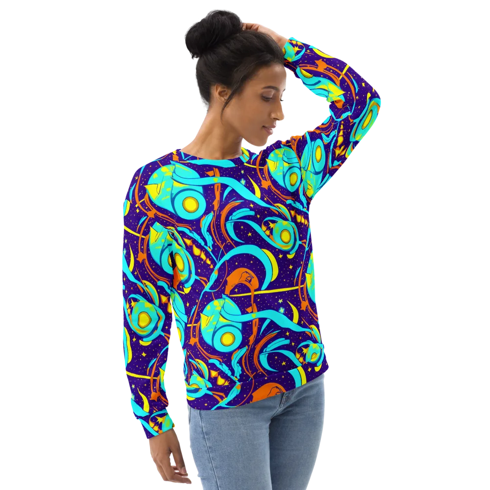 Stellar Swirl on Sweatshirt — Right Front