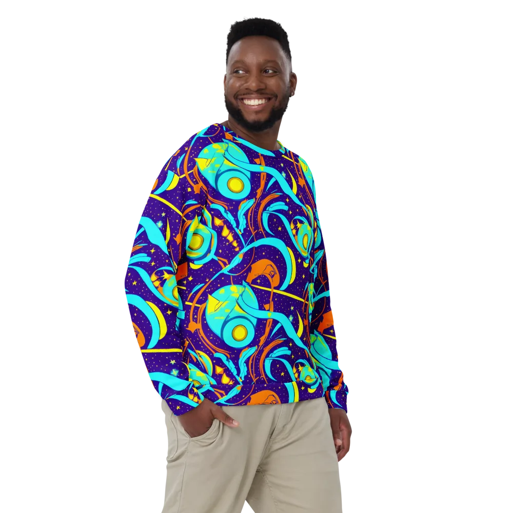 Stellar Swirl on Sweatshirt — Front