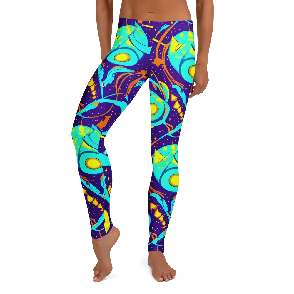 Stellar Swirl on Leggings — Front
