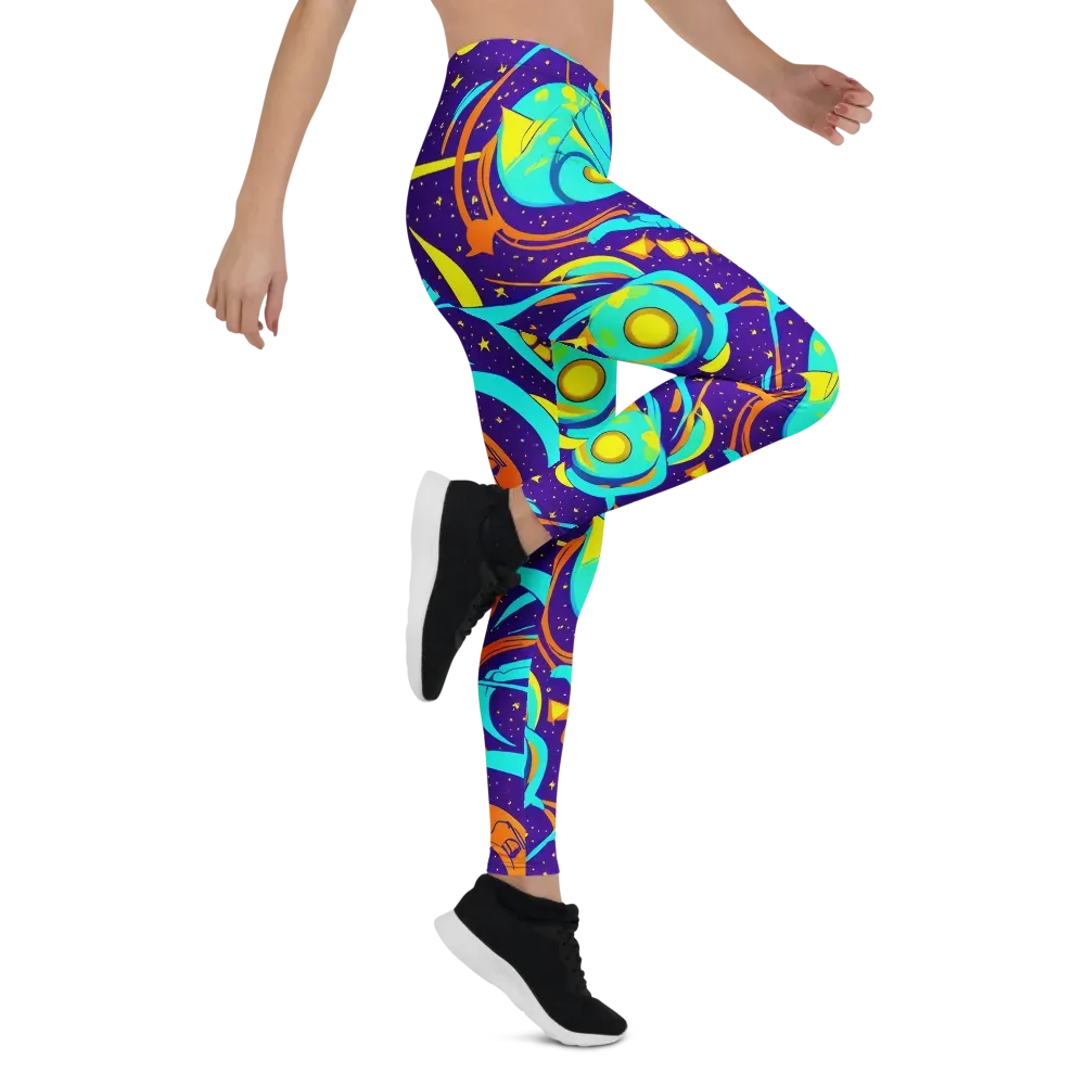 Stellar Swirl on Leggings — Right