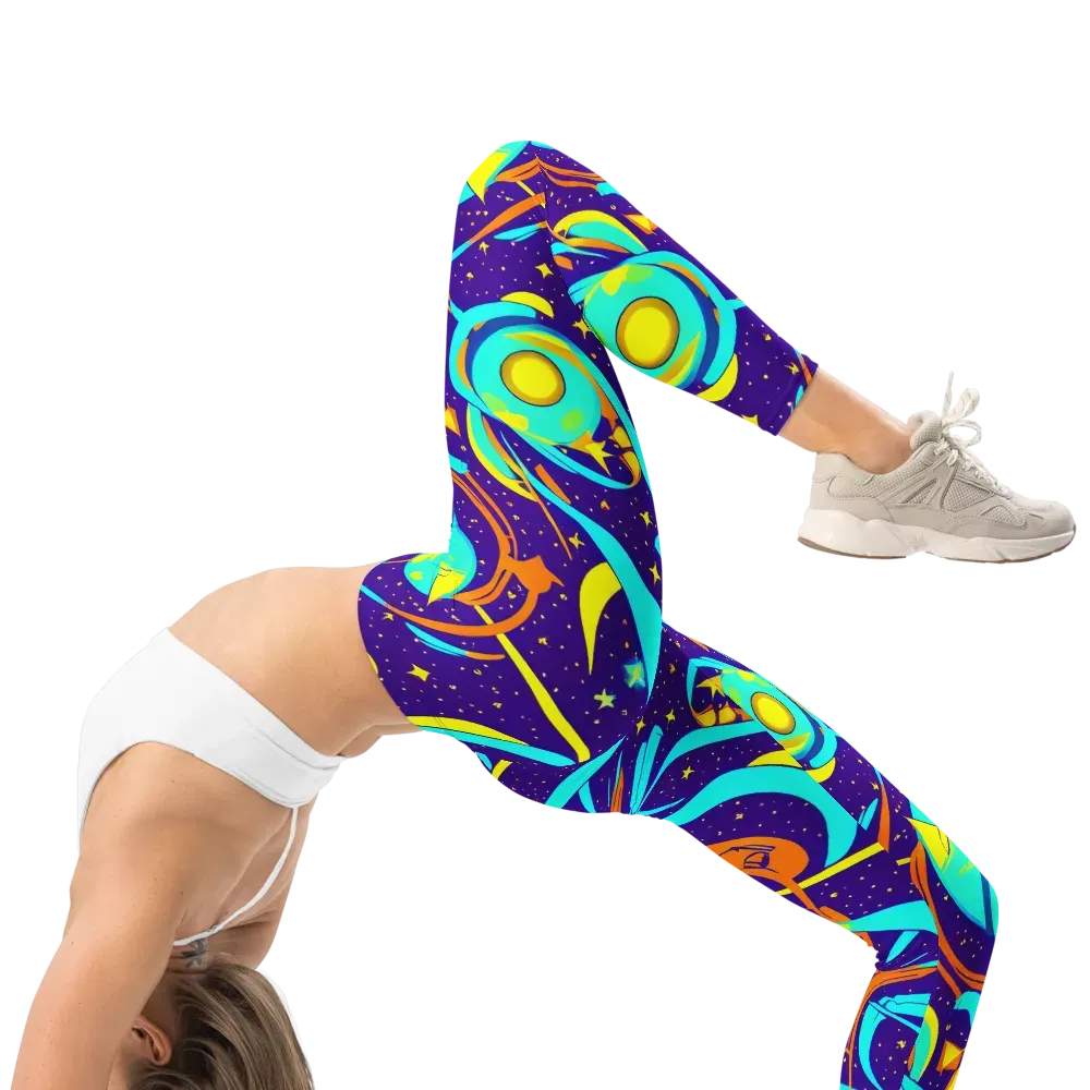 Stellar Swirl on Leggings — Right