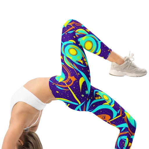 Stellar Swirl on a Leggings