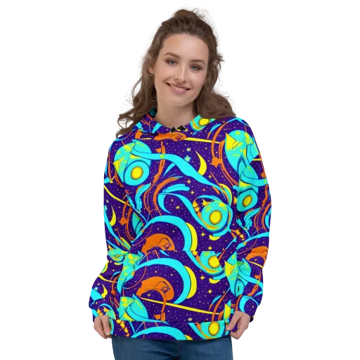 Stellar Swirl on a Hoodie