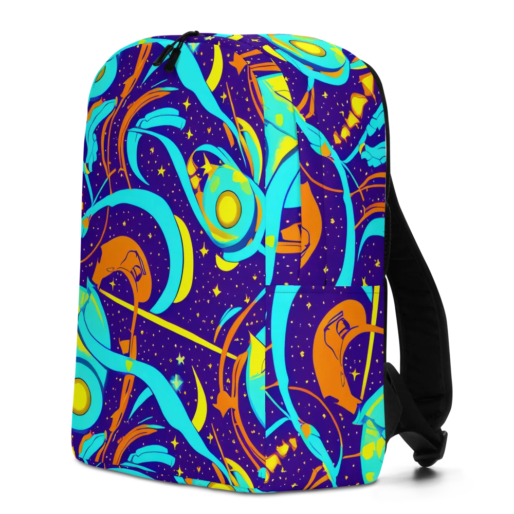 Stellar Swirl on Minimalist Backpack — Left