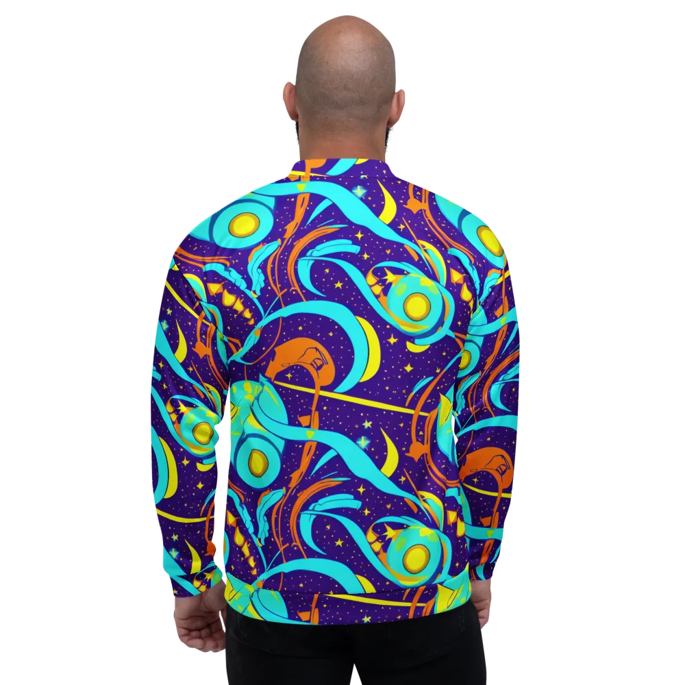 Stellar Swirl on Bomber Jacket — Back