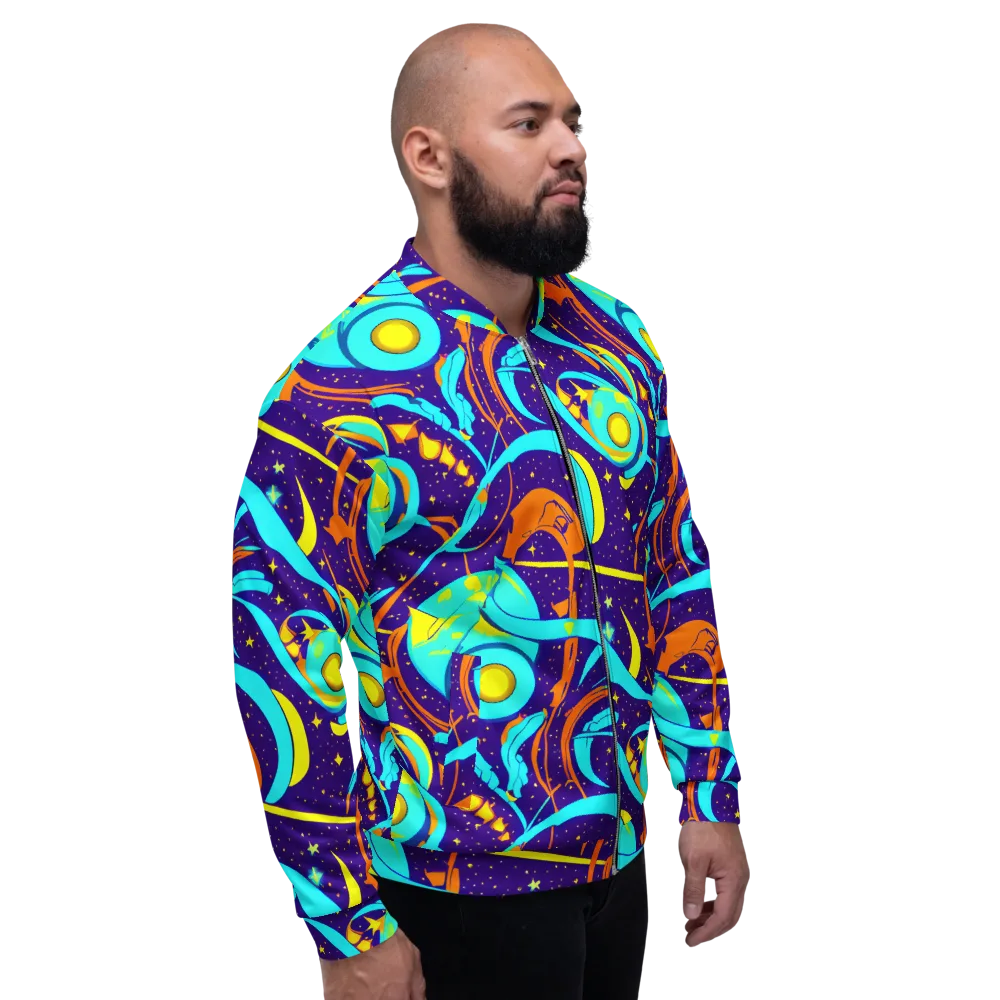 Stellar Swirl on Bomber Jacket — Right