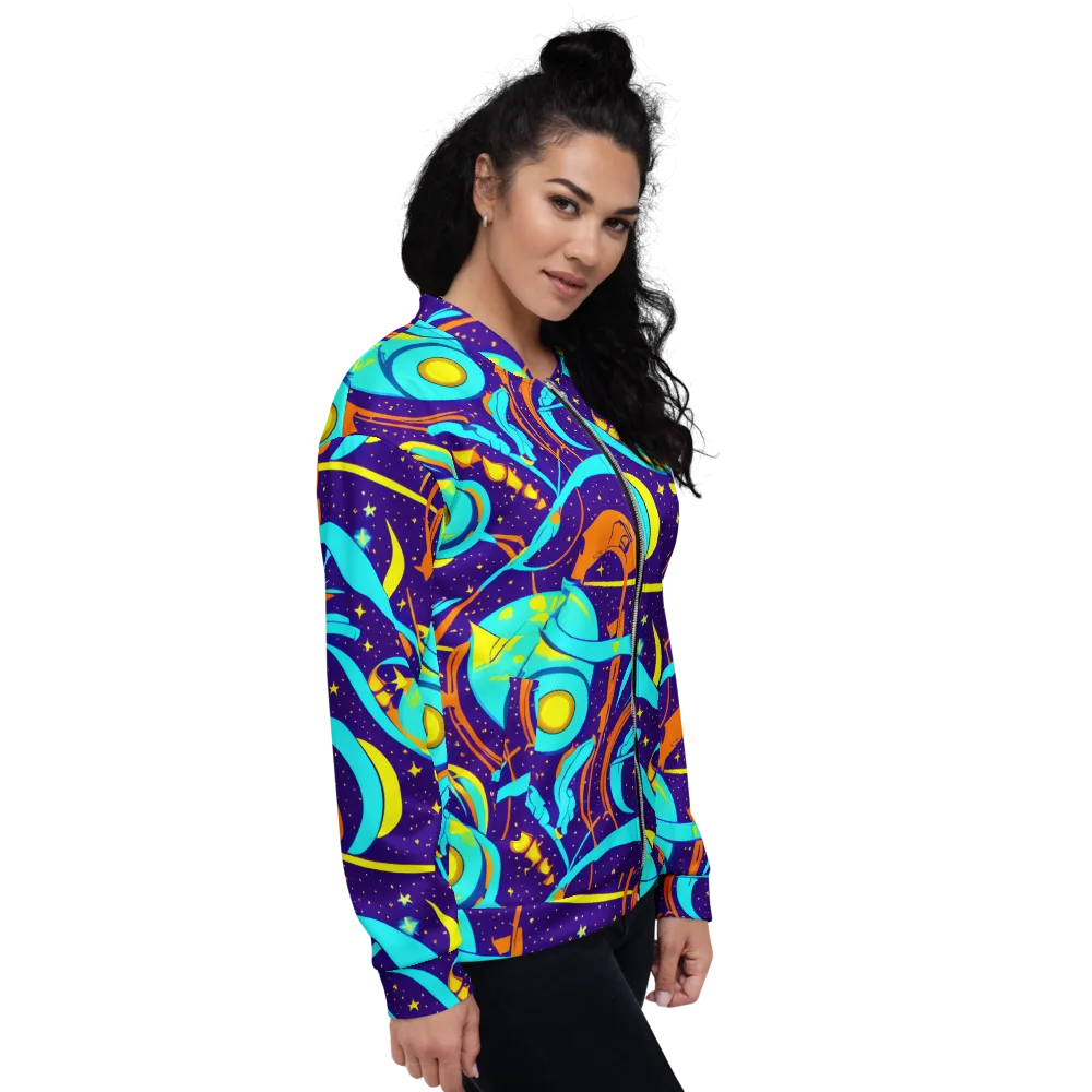 Stellar Swirl on Bomber Jacket — Right