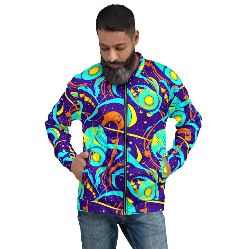Stellar Swirl on Bomber Jacket — Front