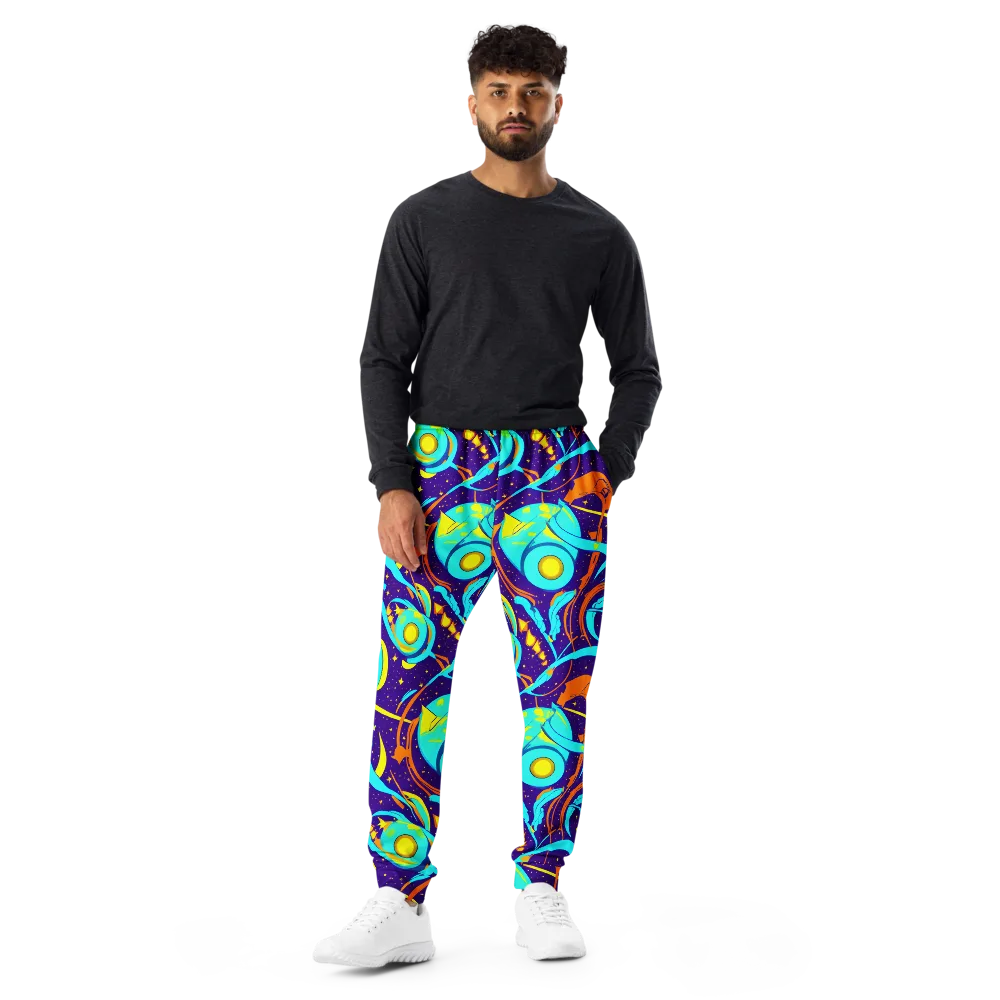 Stellar Swirl on Men's Joggers — Front
