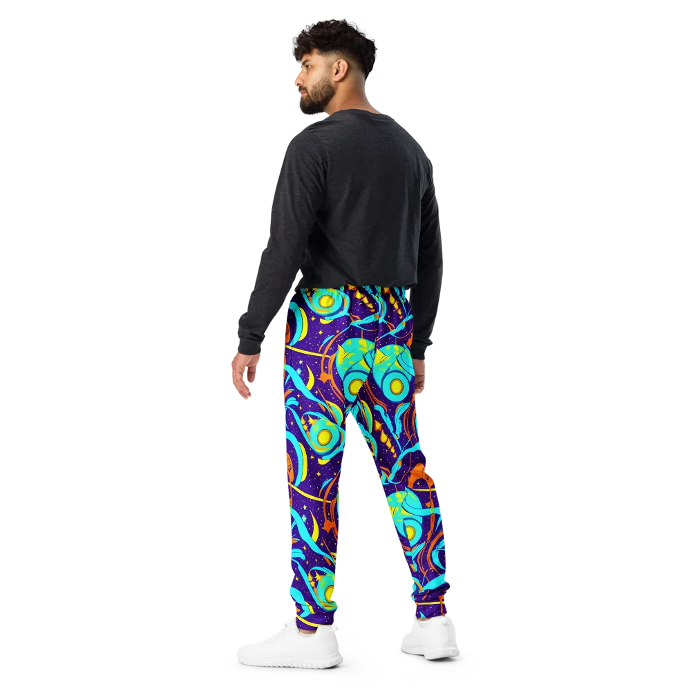 Stellar Swirl on Men's Joggers — Back
