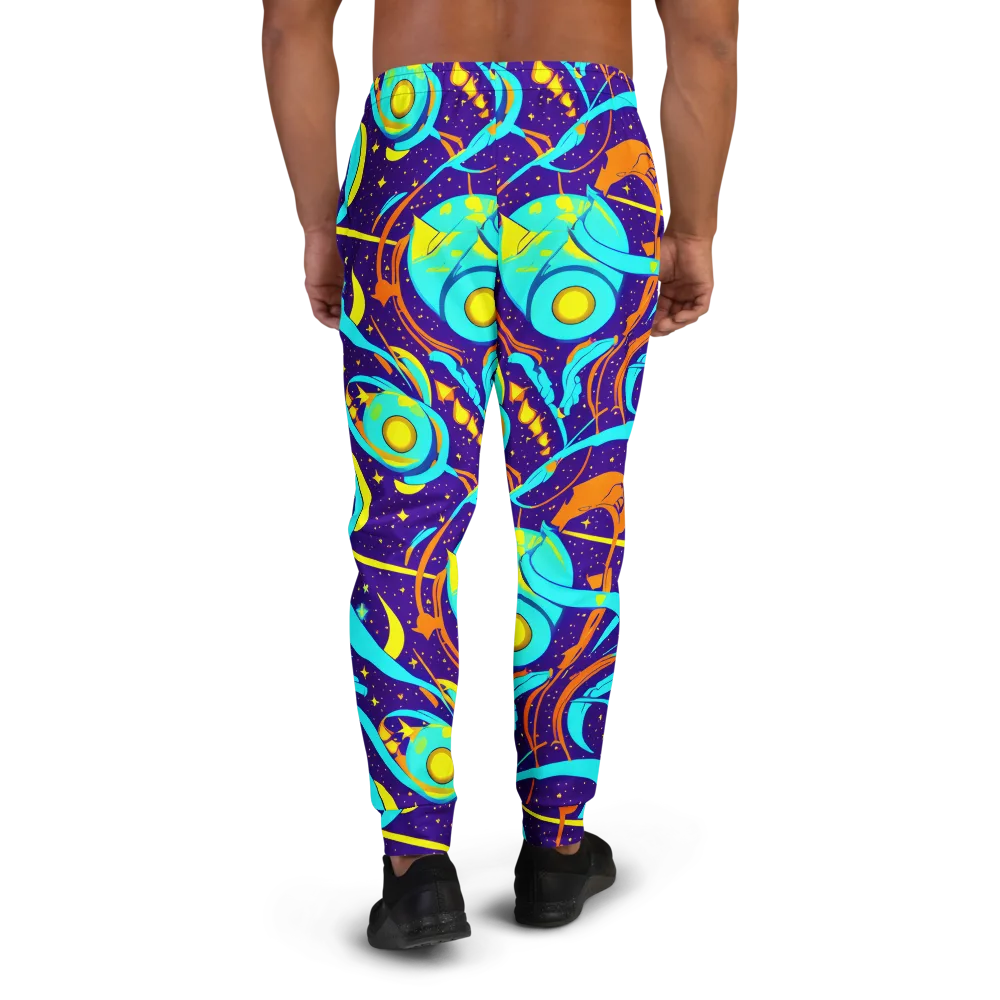 Stellar Swirl on Men's Joggers — Back