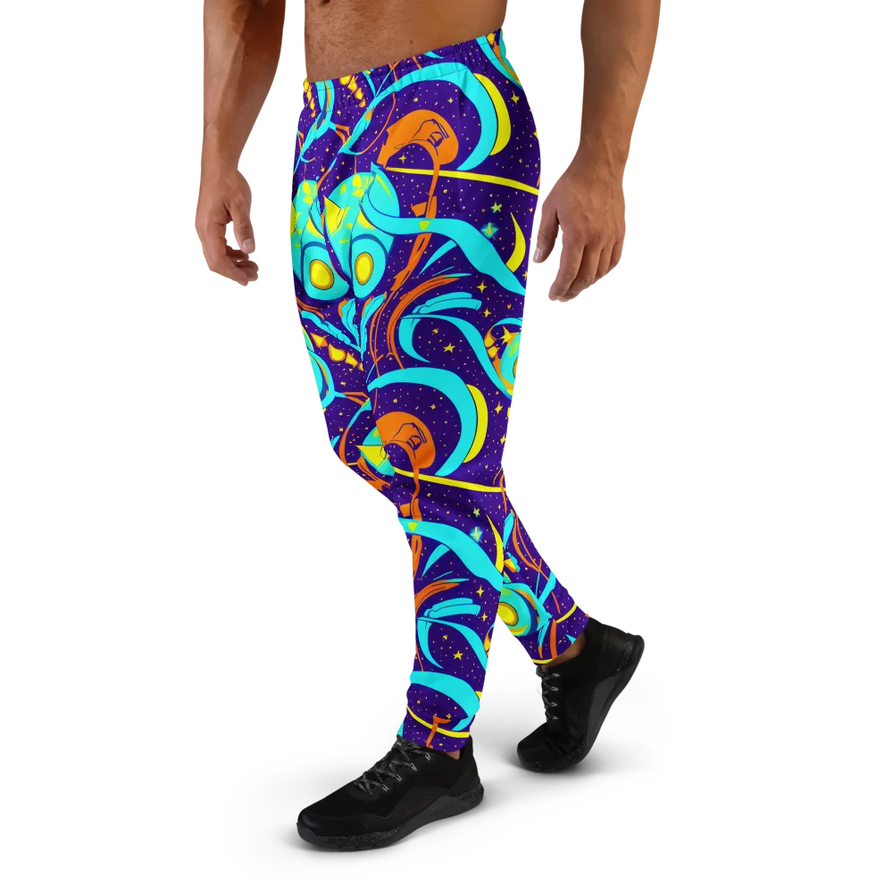 Stellar Swirl on Men's Joggers — Left