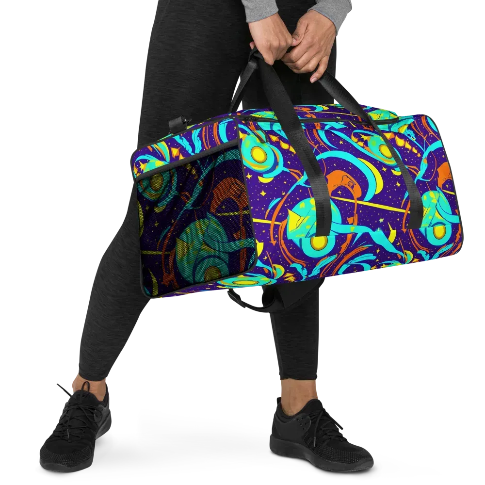 Stellar Swirl on Duffle Bag — Right Front