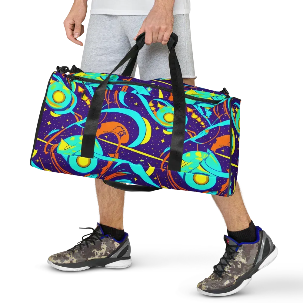 Stellar Swirl on Duffle Bag — Front