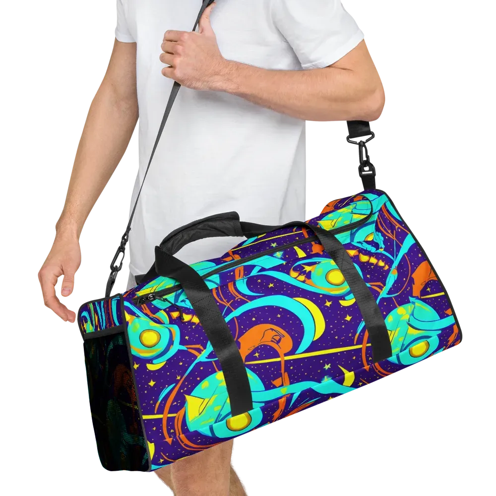 Stellar Swirl on Duffle Bag — Right Front