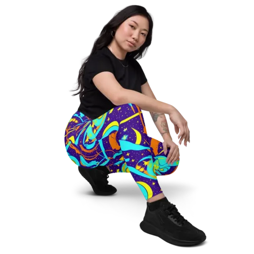 Stellar Swirl on a Leggings with Pockets