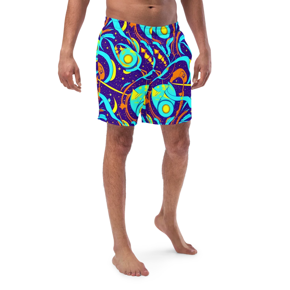 Stellar Swirl on Swim Trunks — Front