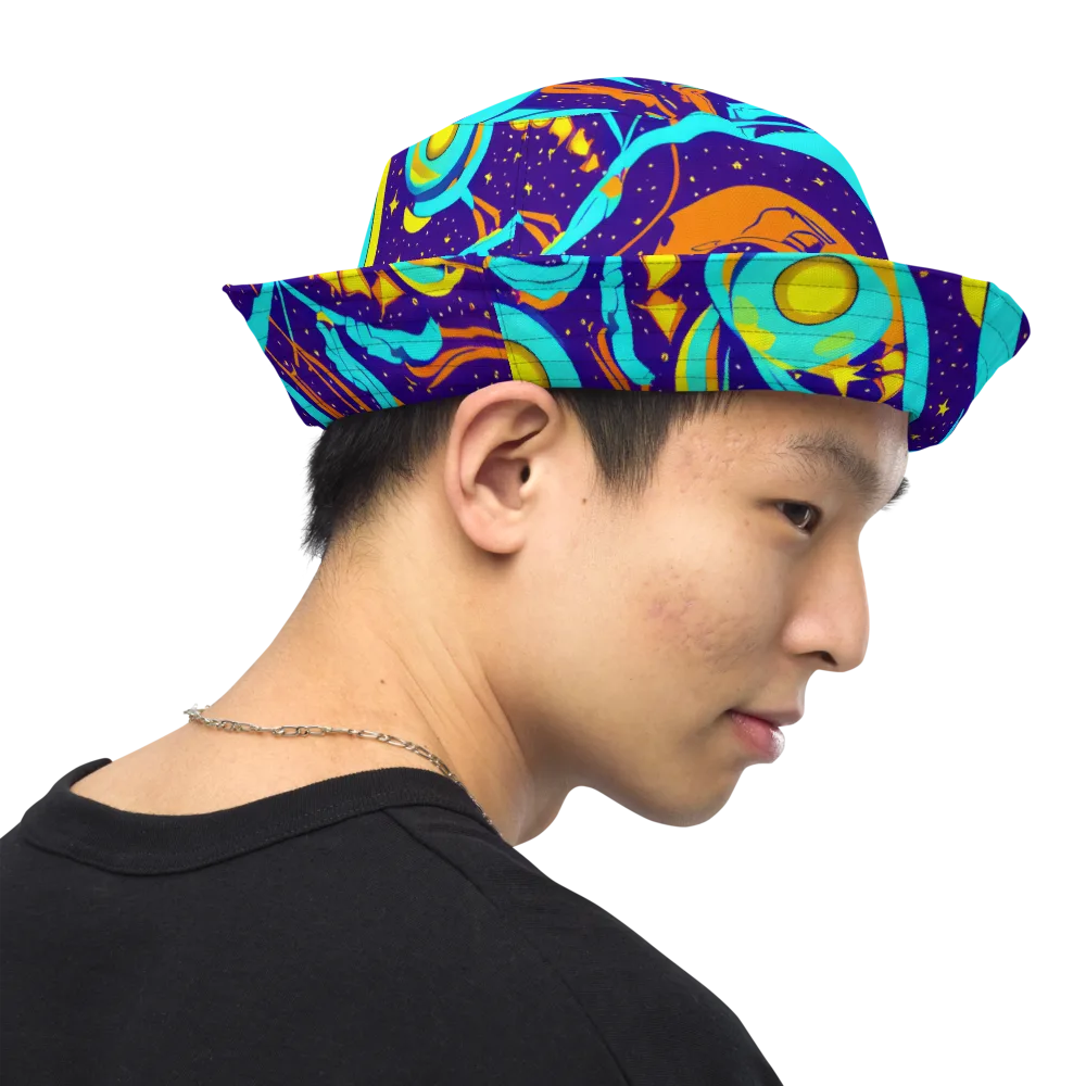 Stellar Swirl on Reversible Bucket Hat — Right Outside