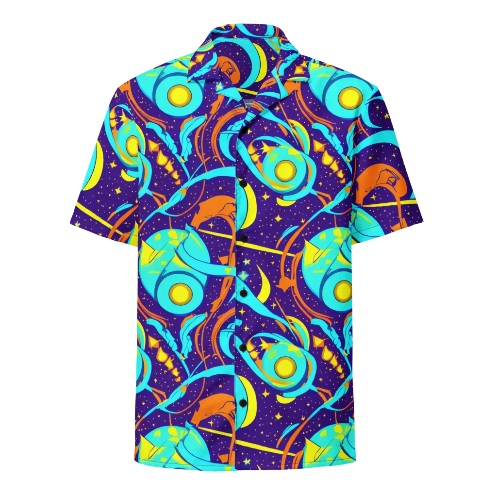 Stellar Swirl on Button Shirt — Front