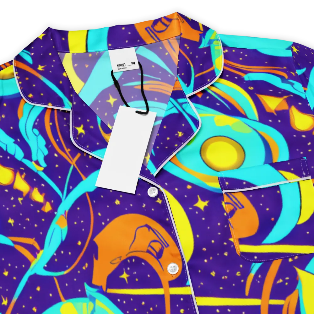 Stellar Swirl on Women's Short Sleeve Pajama Top — Product details