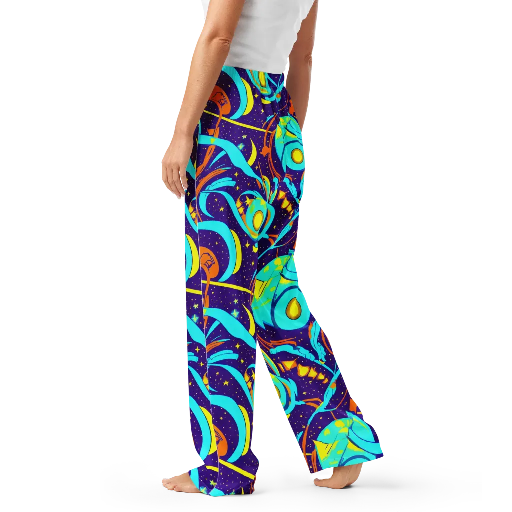 Stellar Swirl on Women's Pajama Pants — Left