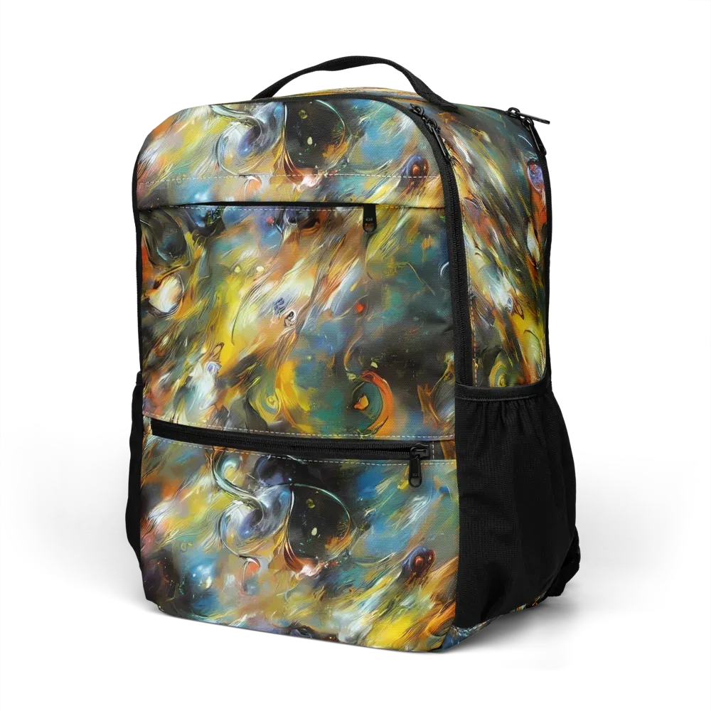 Brushwork Blaze on Utility Backpack — Left Front