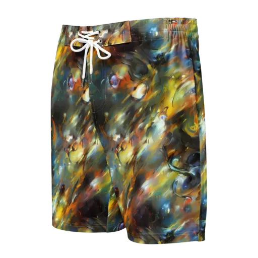 Brushwork Blaze on a Men's Board Shorts