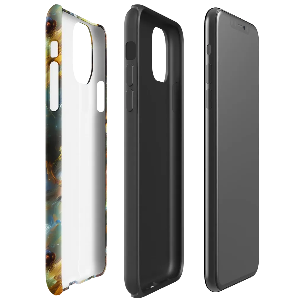Brushwork Blaze on Tough Case for iPhone® — Right