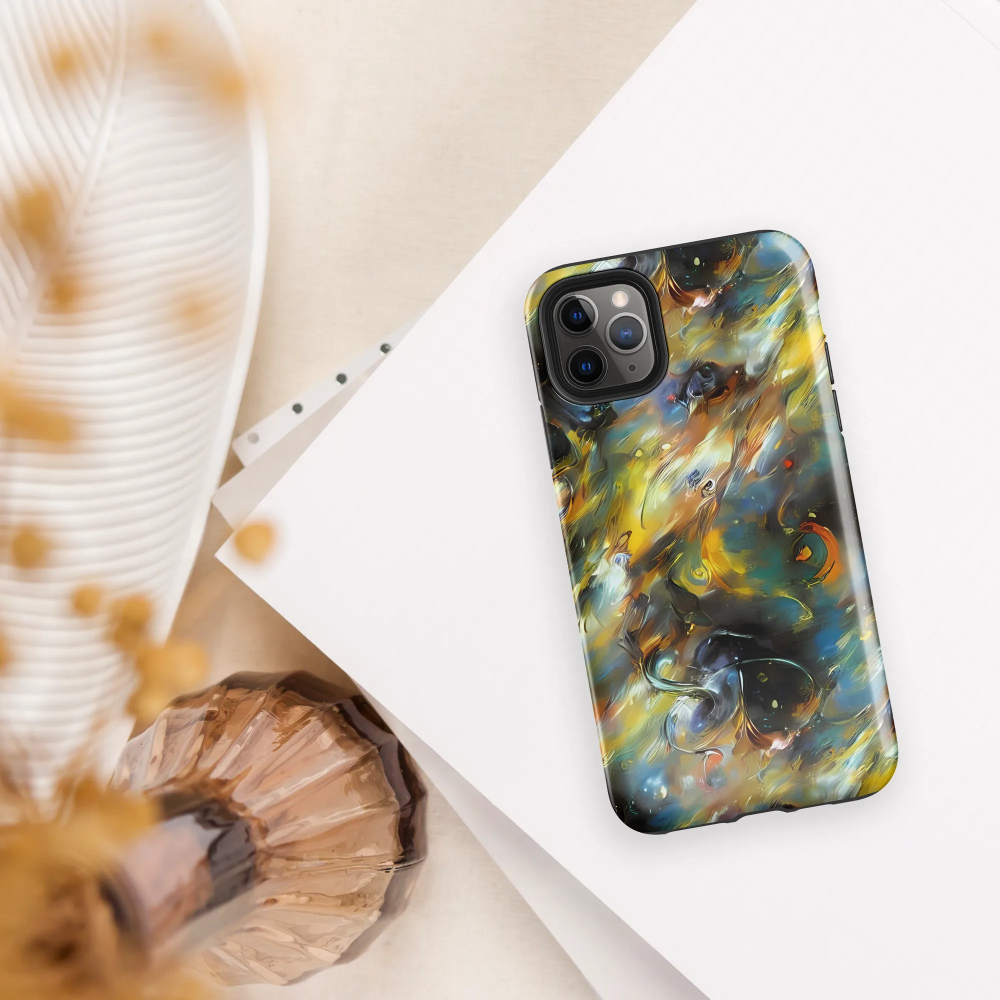 Brushwork Blaze on Tough Case for iPhone® — Front
