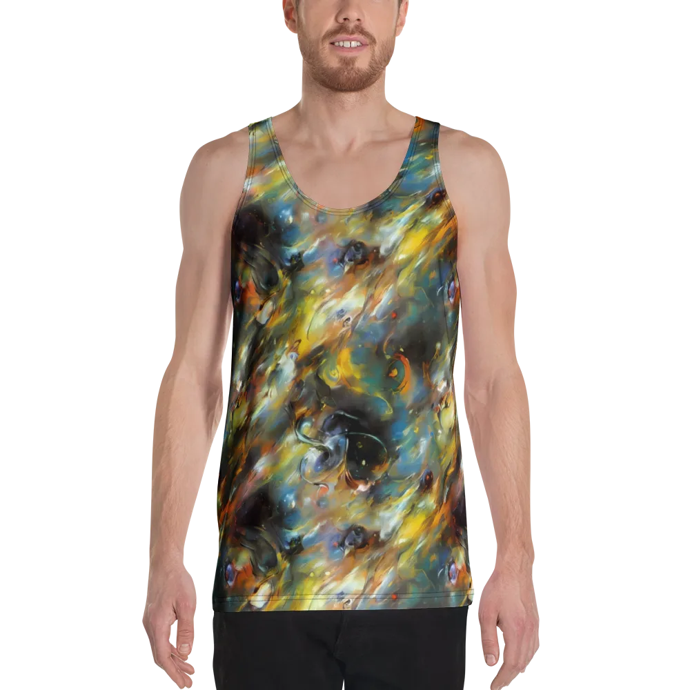 Brushwork Blaze on Men's Tank Top — Front
