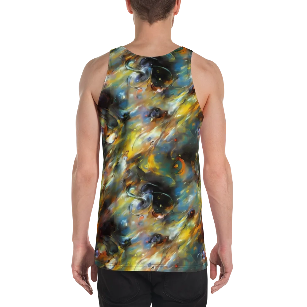 Brushwork Blaze on Men's Tank Top — Back