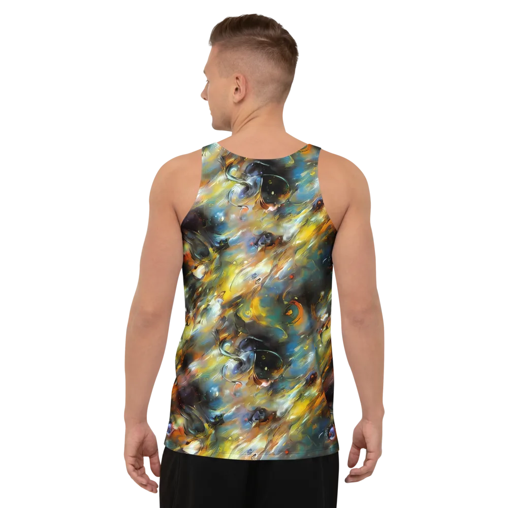 Brushwork Blaze on Men's Tank Top — Back