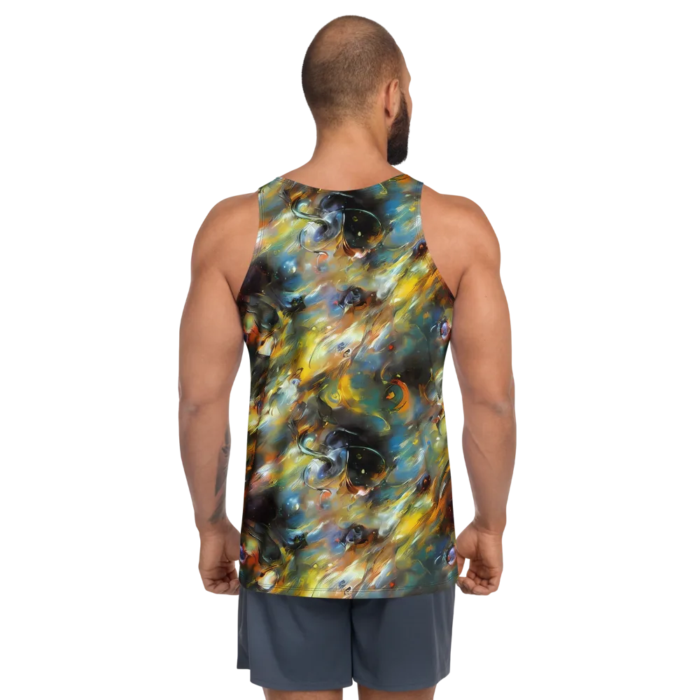Brushwork Blaze on Men's Tank Top — Back