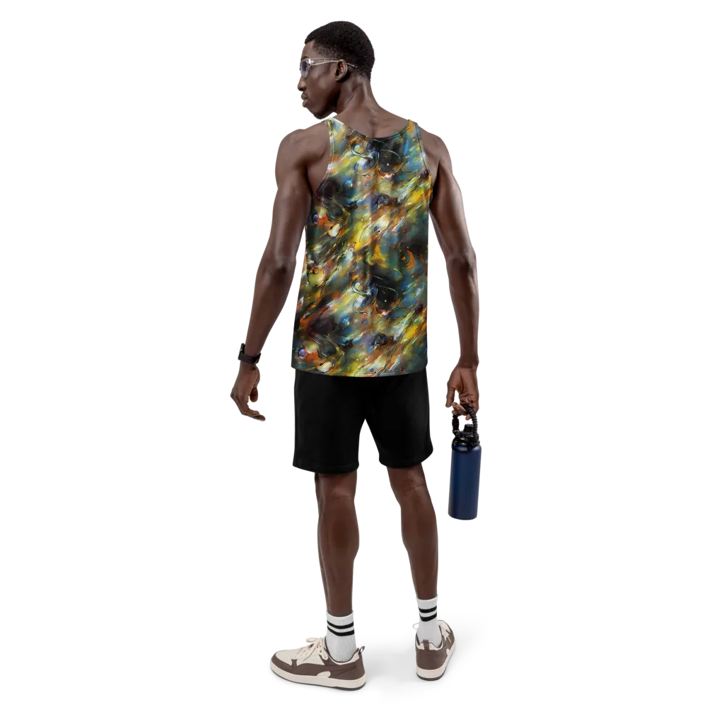Brushwork Blaze on Men's Tank Top — Back