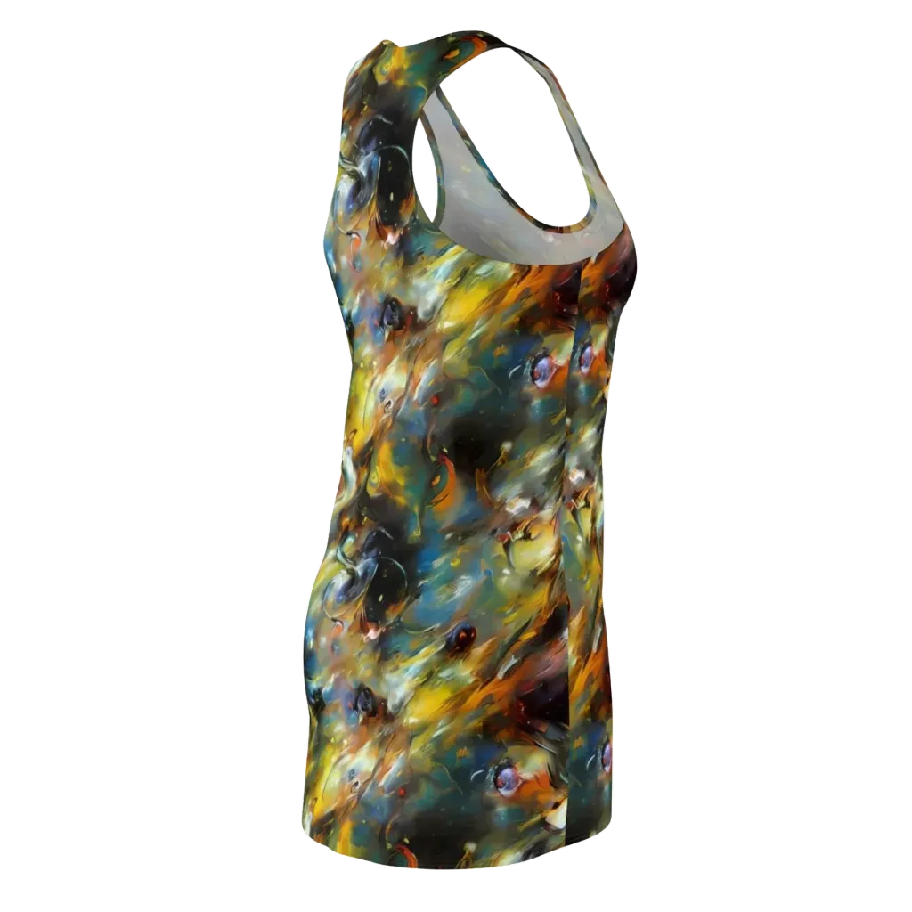 Brushwork Blaze on Racerback Dress — Back Side
