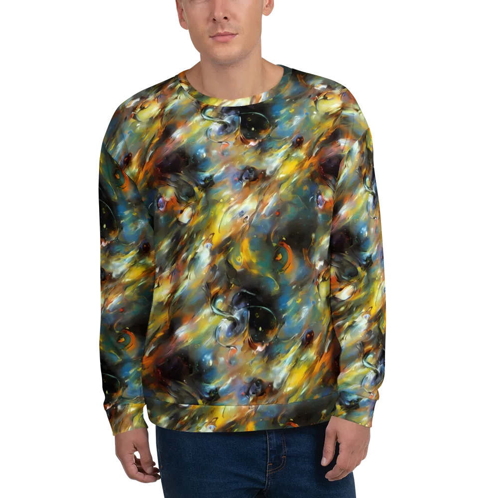 Brushwork Blaze on Sweatshirt — Front