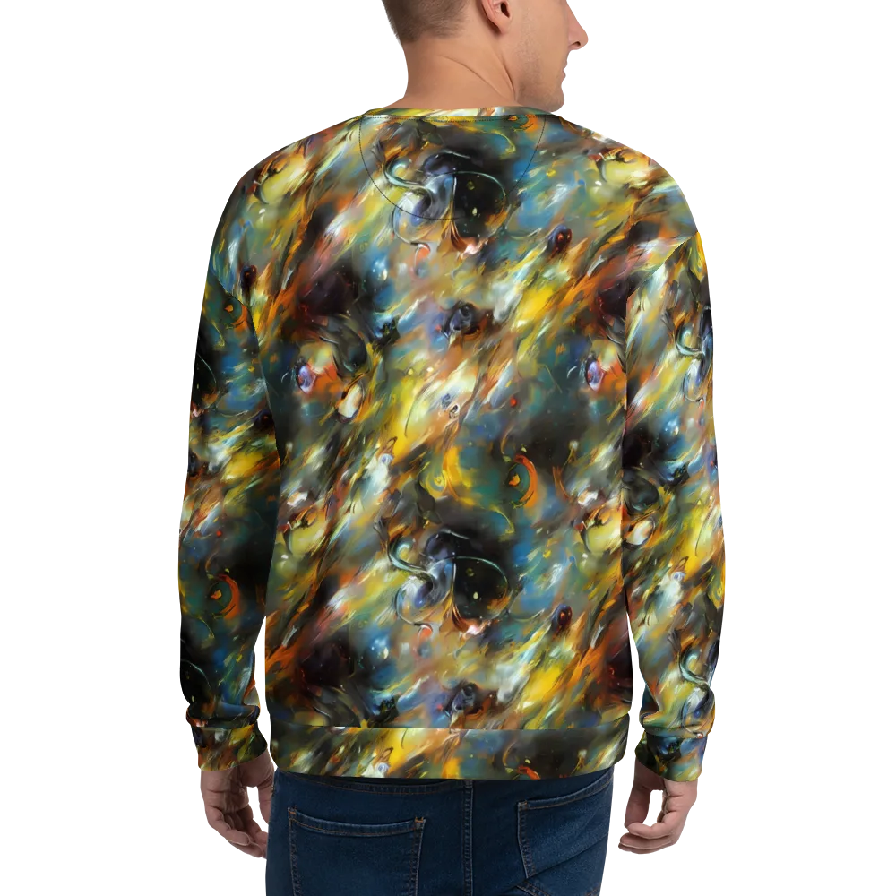 Brushwork Blaze on Sweatshirt — Back