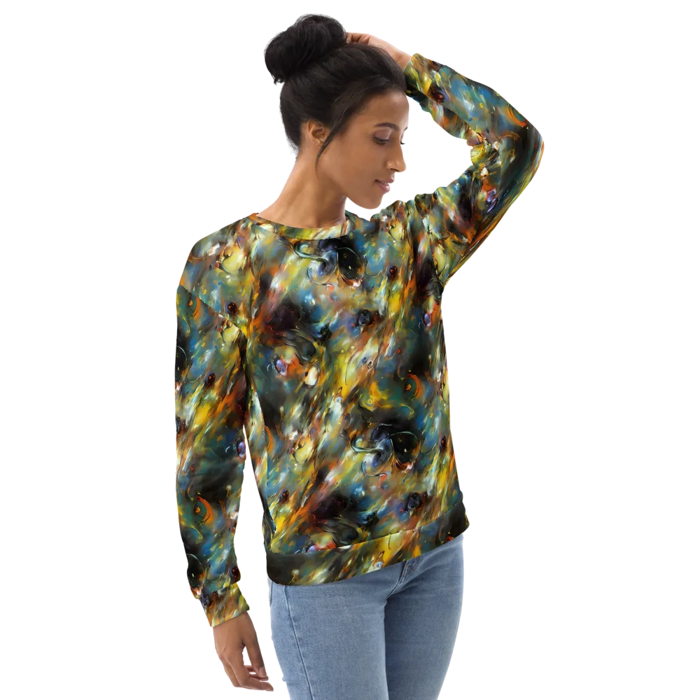 Brushwork Blaze on Sweatshirt — Right Front