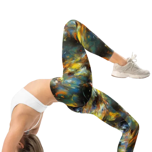 Brushwork Blaze on a Leggings