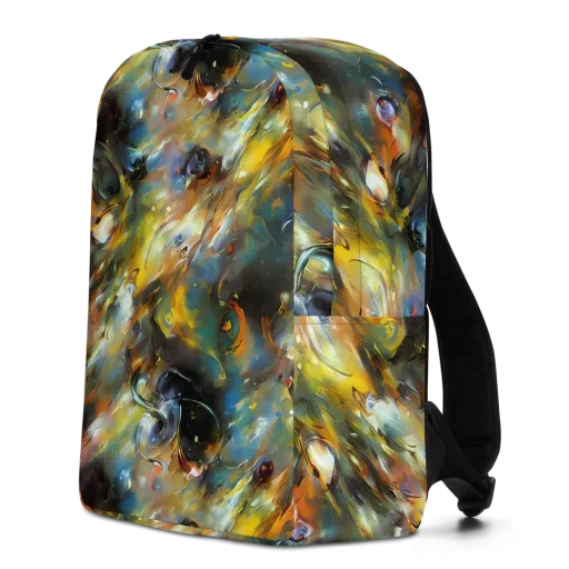 Brushwork Blaze on a Minimalist Backpack