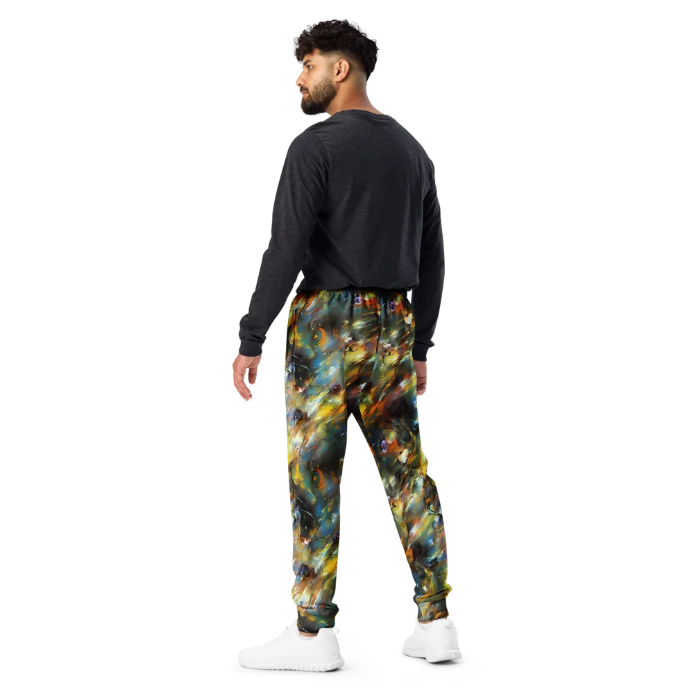 Brushwork Blaze on Men's Joggers — Back
