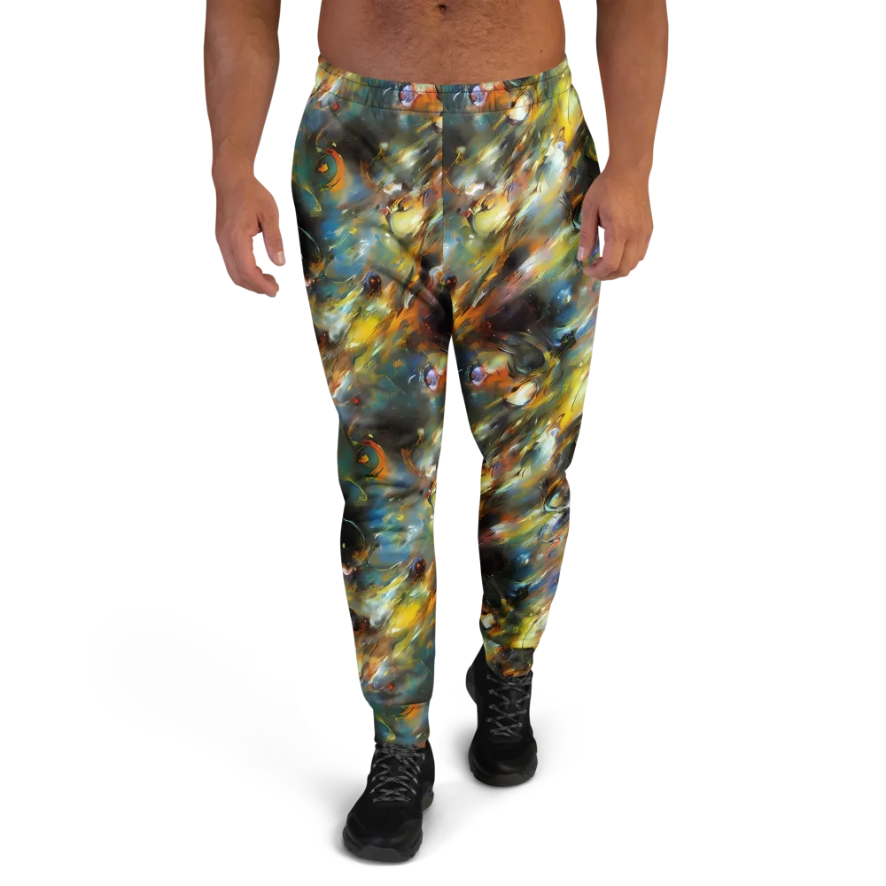 Brushwork Blaze on Men's Joggers — Front