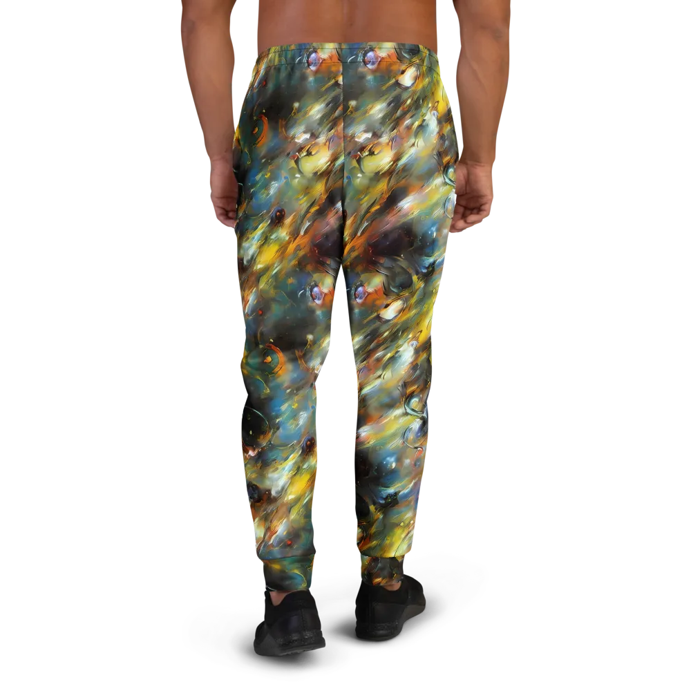 Brushwork Blaze on Men's Joggers — Back
