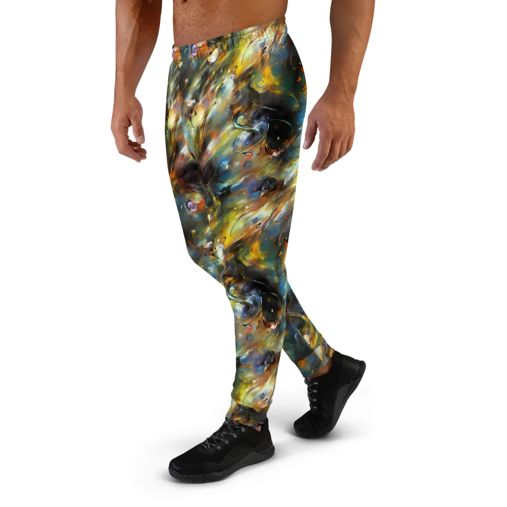 Brushwork Blaze on Men's Joggers — Left