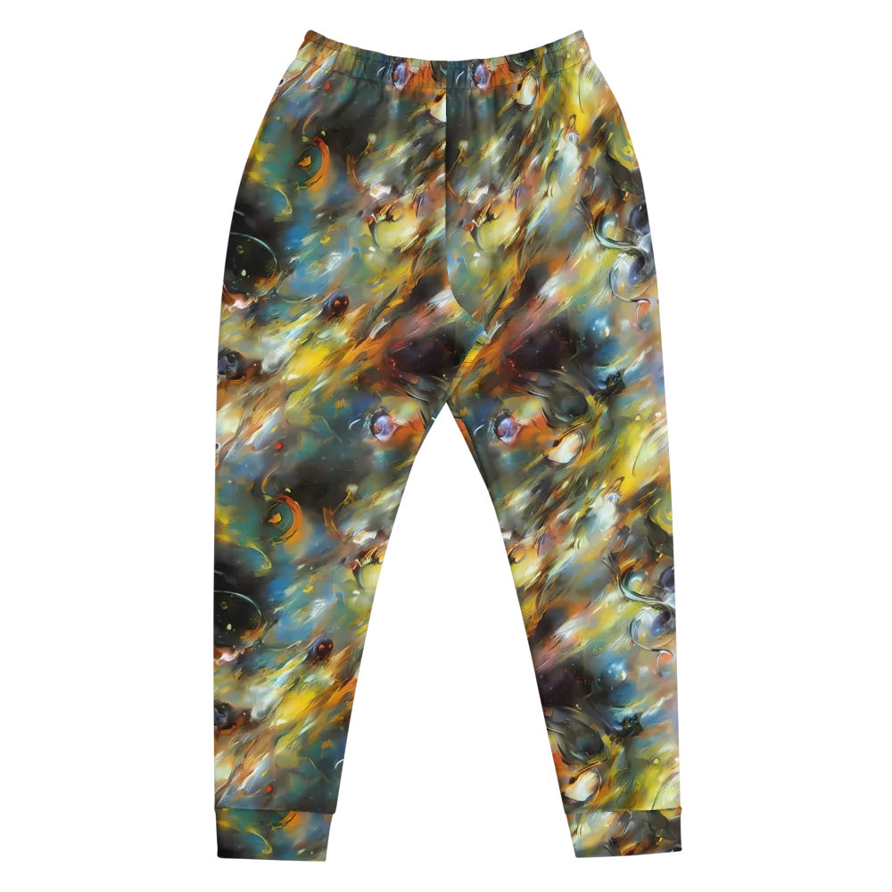 Brushwork Blaze on Men's Joggers — Front
