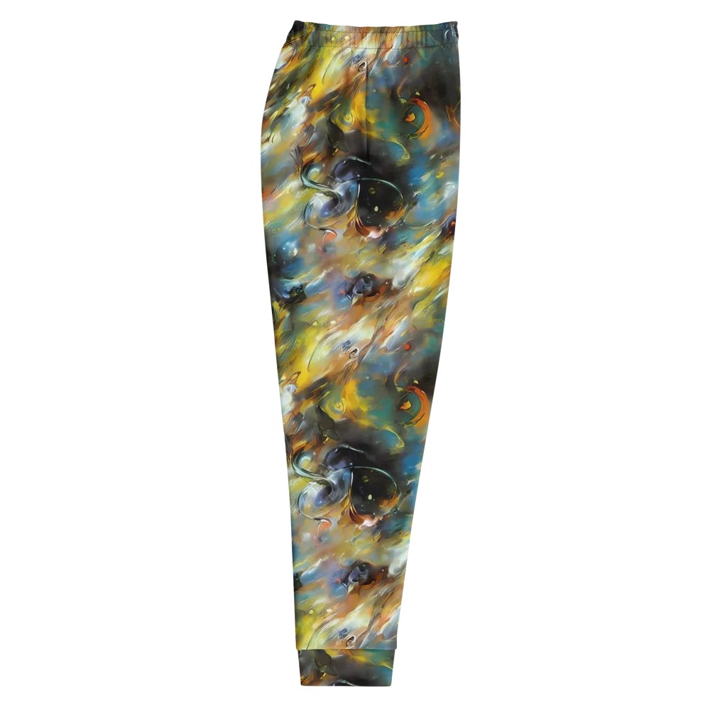 Brushwork Blaze on Men's Joggers — Right
