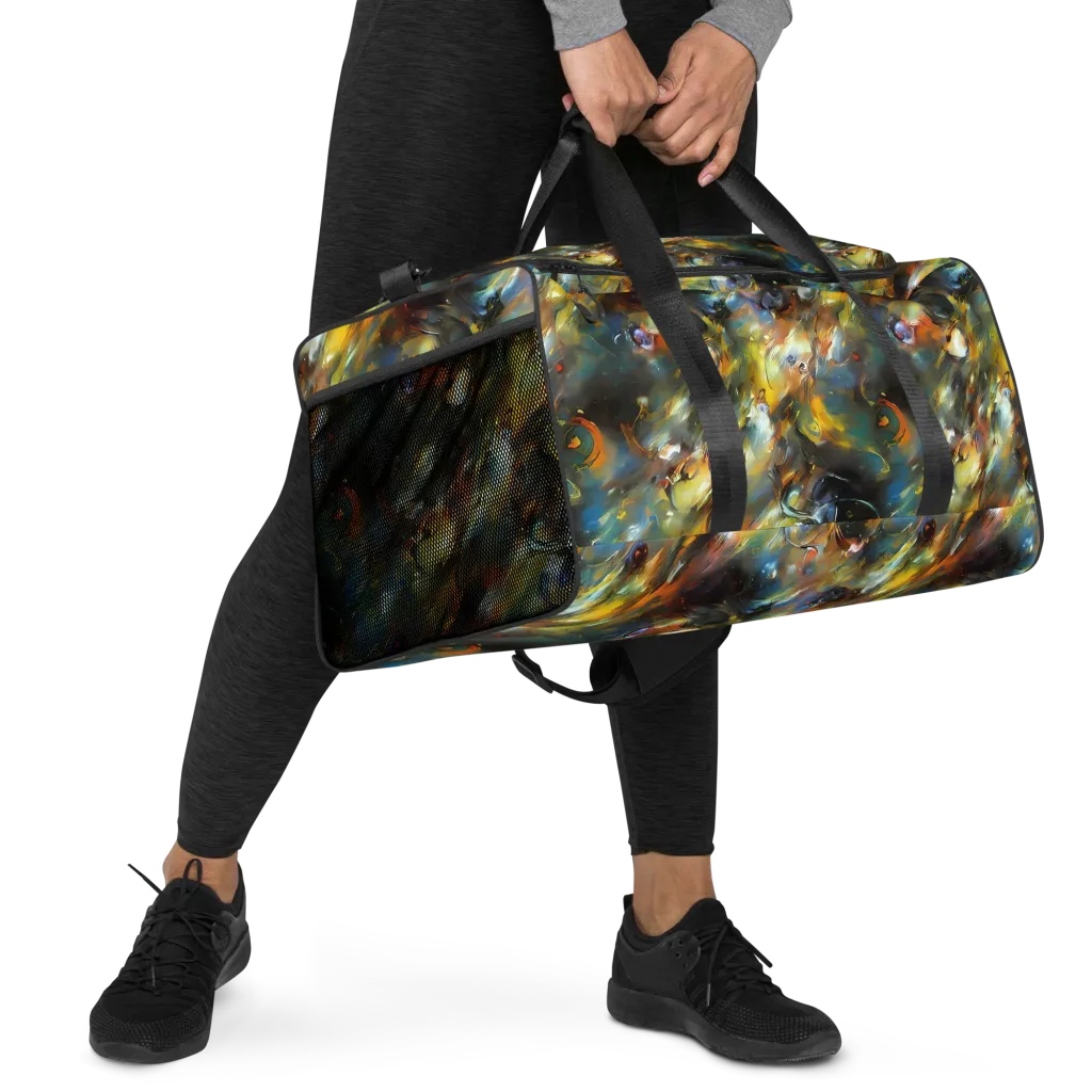 Brushwork Blaze on Duffle Bag — Right Front