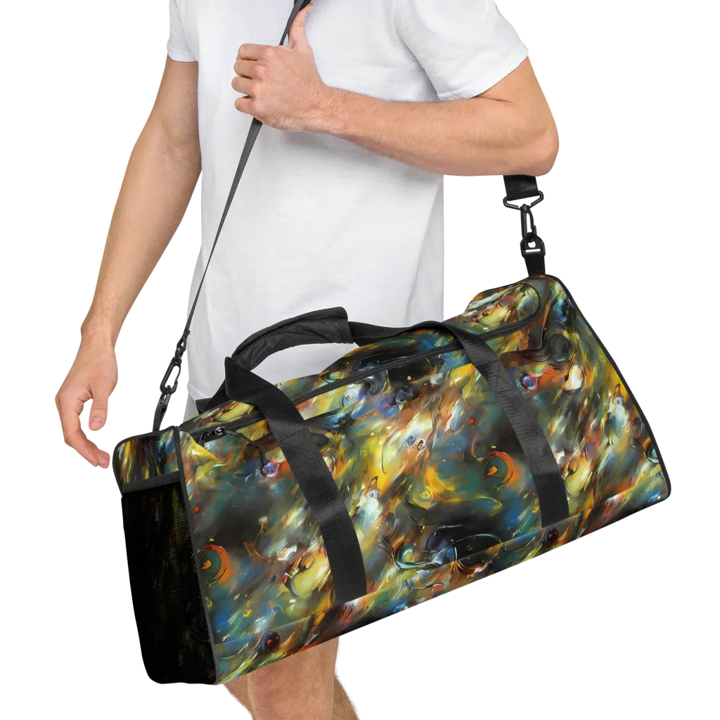 Brushwork Blaze on Duffle Bag — Right Front